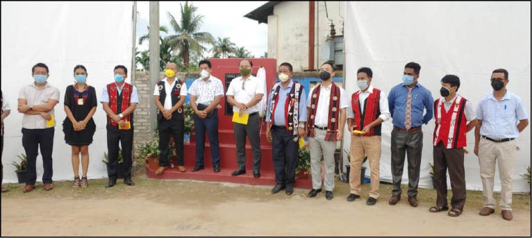 Dignitaries during the inauguration of Central Colony, Walford in Dimapur.